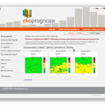 ekoprognoza czyli prognoza zanieczyszczenia powietrza atmosferycznego dla obszaru Polski i Europy Środkowej, z wykorzystaniem modelu GEM-AQ realizowana przez Fundację EkoPrognoza