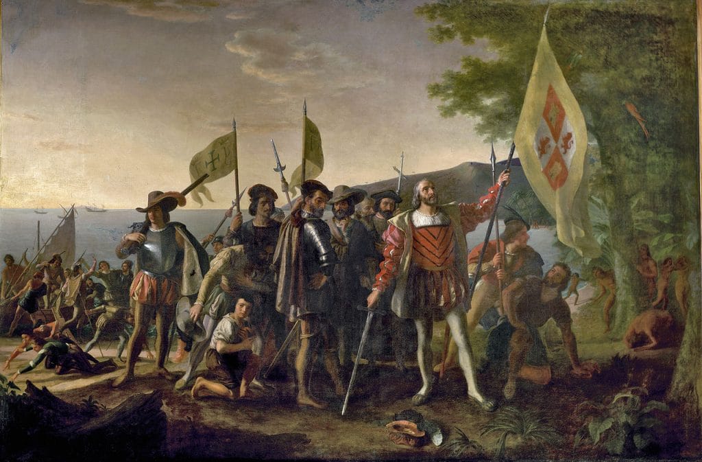 12 października Krzysztof Kolumb wylądował na wyspie San Salvador / @ John Vanderlyn